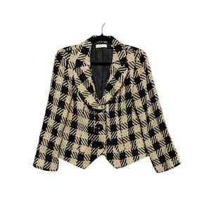 Vtg Coldwater Creek Old Money Parisian Chic Tweed Blazer Womens Size 10 90s Prep